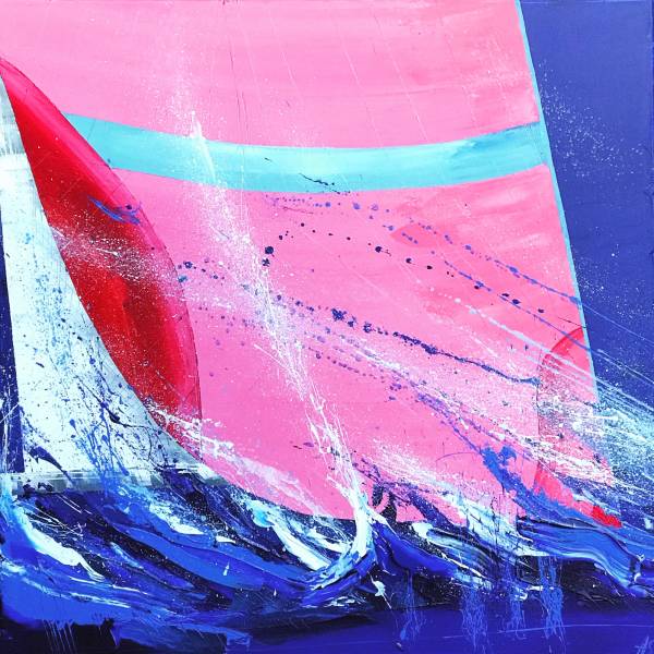 - Acrylic on Canvas, Painting by Annabel Menheneott, measuring 60 x 60 cm (H x W) framed at 63 x 63 cm £995